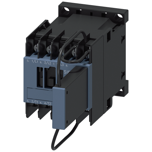Contactor, AC-3e, 5.5 kW/400 V, 24 V DC, 0.7-1.25*Us, suppressor diode, 3-pole, for PLC