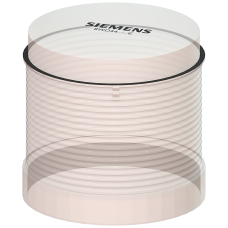 Signalling element, steady, clear, optical, plastic, diameter 70mm, IP 65, max. 5 elements, screw terminal, integrated LED, steady, 24 V AC / DC