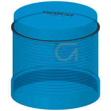 rotating light element, with integrated LED, blue, 24 V AC/DC, Diameter 70 mm