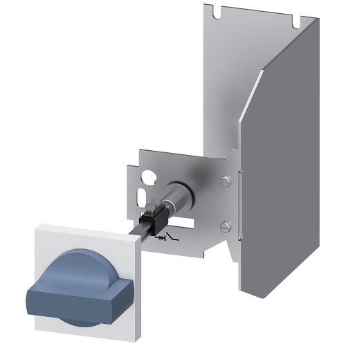Door-coupling rotary operating mechanism for circuit breaker Size S2 Handle gray new design
