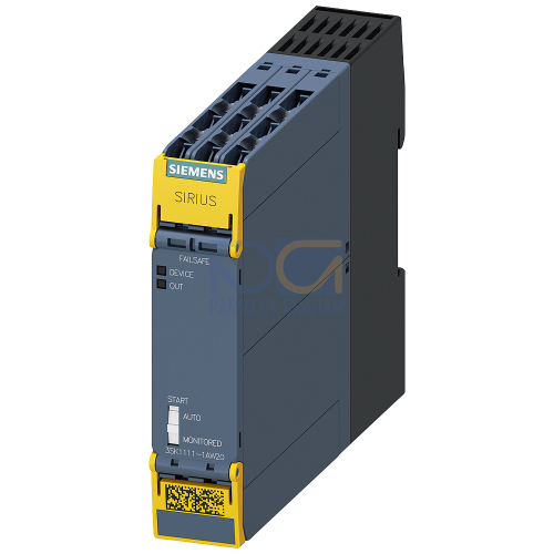 3SK1 - Standard basic units with 1 x single or dual channel input + 3 x F-RQ (relay enabling circuits), 110-240 V AC/DC