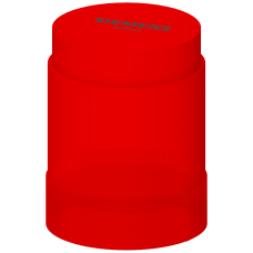 Continuous light element, red, 12-230 V AC/DC, 50 mm diameter, base BA 15d without light element