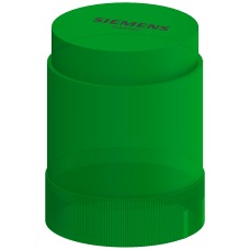 Continuous light element, green, 12-230 V AC/DC, 50 mm diameter, base BA 15d without light element