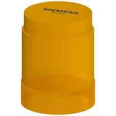 Continuous light element, yellow, 12-230 V AC/DC, 50 mm diameter, base BA 15d without light element