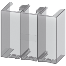 Terminal cover for busbar connections for contactors and overload relays
