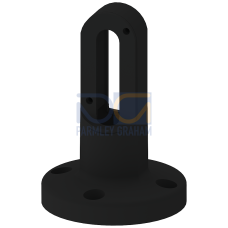 Bracket for wall mounting, For double-sided mounting, without foot and pipe, accessory for signaling