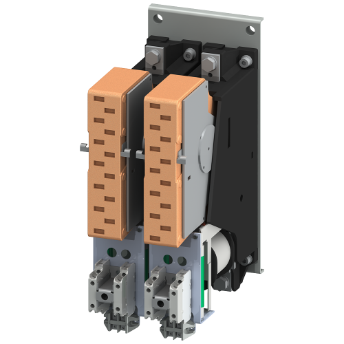 Contactor size 12, 2-pole DC-3 and 5, 400 A auxiliary switch 4 NO + 4 NC AC operation 220 V DC