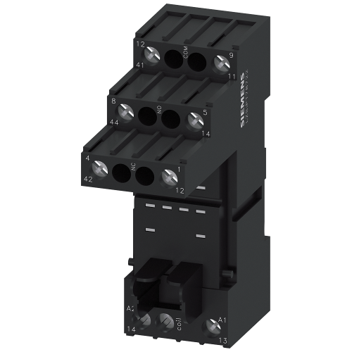 Plug-in socket for PT relay 2 change-over contacts with logic isolation screw terminal