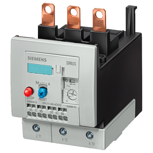 Overload relay 45...63 A For motor protection Size S3, Class 10 Contactor mounting Main circuit: Scr