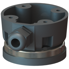 connection socket for lateral cable entry Side cable outlet, with magnetic mounting, accessory for s