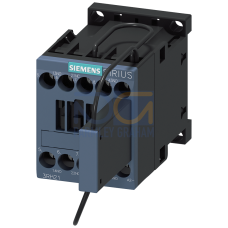 Contactor relay, 2 NO+1 NC, 220 V DC, S00, screw terminal, with suppressor diode