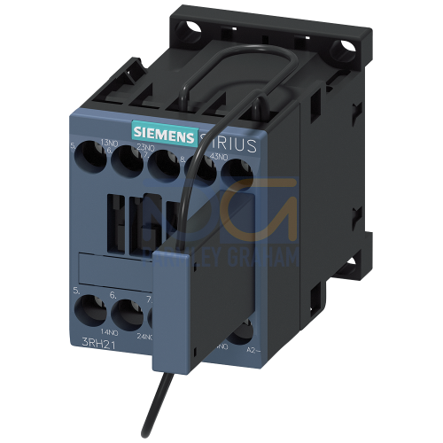 Contactor relay railway, 2 NO + 1 NC 125 V DC, 0.7 ... 1.25* US, with integrated suppressor diode, Size S00, screw terminal installation on standard mounting rail optimized (20G), suitable for PLC out