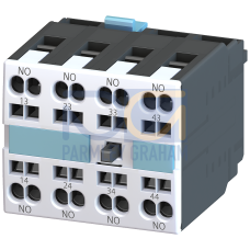 Auxiliary switch block, 4 NC, EN 50005 Spring type, size S0 ... S12 for contactor relays and motor c