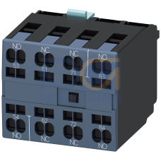 Auxiliary switch block, 2 NO + 2 NC, with sequence numbers 5 ... 8, EN 50012, 4-pole Cage clamp conn