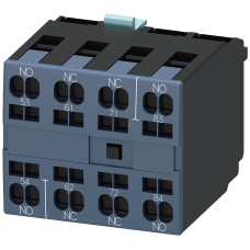 Auxiliary switch block, 2 NO + 2 NC, with sequence numbers 5 ... 8, EN 50012, 4-pole Cage clamp conn