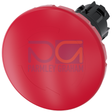 EMERGENCY STOP mushroom pushbutton, 22 mm, round, plastic, red, 60 mm, positive latching, acc. to EN ISO 13850, rotate-to-unlatch, with laser label...