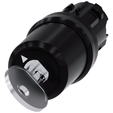 Key-operated switch Siemens, 22 mm, round, plastic, key removal O