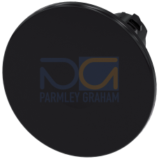 Mushroom pushbutton, 22 mm, round, plastic, black, 60 mm, latching, Pull-to-unlatch mechanism