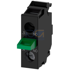 Contact module with 1 contact element, 1 NO, gold-plated contacts, screw terminal, for floor mounting