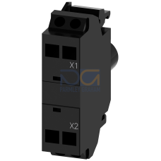 LED module with integrated LED 24 V AC/DC, yellow, spring-type terminal, for front plate mounting