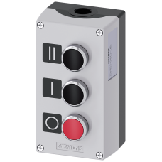 Enclosure for command devices, 22 mm, round