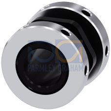 Connecting piece M20/M20 for connection of 2 enclosures, plastic, with hexagon nut