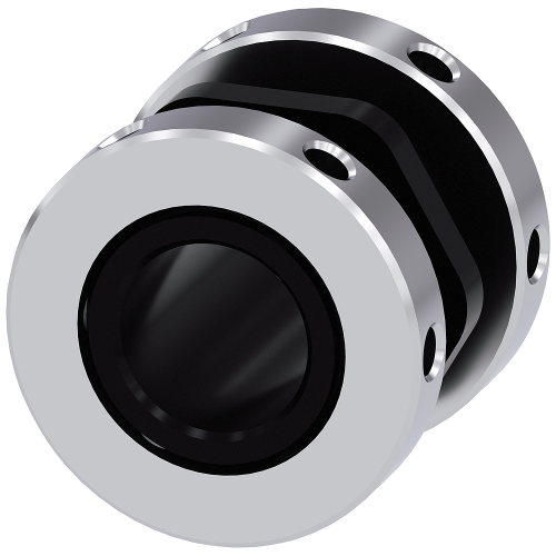 Connecting piece M20/M20 for connection of 2 enclosures, plastic, with hexagon nut