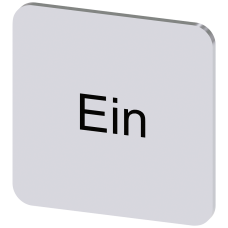 Labeling plate for gluing on enclosure, label size 22x22mm, silver label, black font, with inscripti