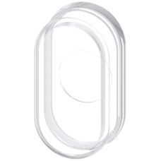 Silicone protection cap for Twin pushbutton, flat, clear