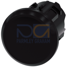 Sealing plug for unused round control points, 22 mm, plastic, black, Z=100-unit packaging