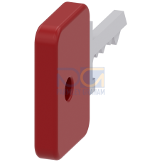 Key for key-operated switch O.M.R,, lock number 73037, red