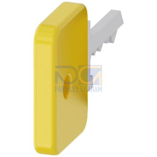 Key for key-operated switch O.M.R,, lock number 73033, yellow