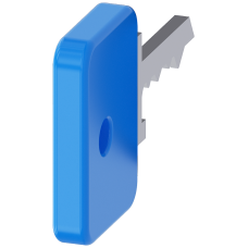 Key for key-operated switch O.M.R,, lock number 73038, light blue