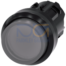 Illuminated pushbutton, 22 mm, round, plastic, clear, pushbutton, raised momentary contact type, with laser labeling, inscription or symbol Custome...