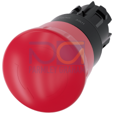 EMERGENCY STOP mushroom pushbutton, 22 mm, round, plastic, red, 40 mm, positive latching, acc. to EN ISO 13850, rotate-to-unlatch, Z=50-unit packaging
