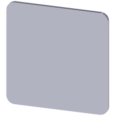 Labeling plate 27x27 mm, silver-colored label, without inscription