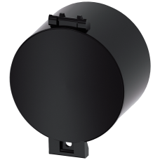 Sealable cap for pushbutton, flat, 22 mm, black