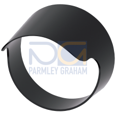 Sun collar, black, for illuminated pushbutton, 22 mm