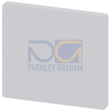 Unit labeling plate, white, without inscription, for support of dust resistance, for contact modules