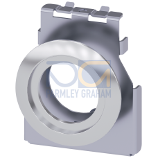 Adapter for installation of actuators and signaling units, 22 mm, in a mounting drill hole 30.5 mm,