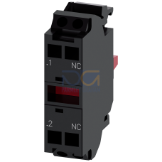 Contact module with 1 contact element, 1 NC, spring-type terminal, for front plate mounting, Z=150-unit packaging