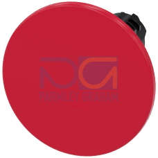 Mushroom pushbutton, 22 mm, round, plastic, red, 60 mm, latching, Pull-to-unlatch mechanism