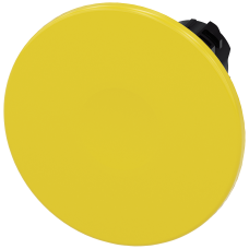 Mushroom pushbutton, 22 mm, round, plastic, yellow, 60 mm, momentary contact type