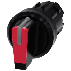 Toggle switch, illuminable, 22 mm, round, plastic, red