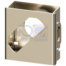 Locking device made of metal, for selector switch, 22 mm, short or long handle, in position right