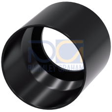 Protective collar for pushbutton, selector switch, short, 22 mm, 360&deg; black, plastic