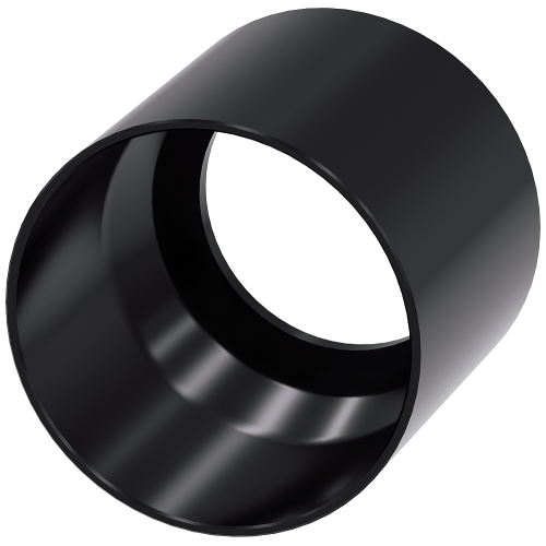 Protective collar for pushbutton, selector switch, short, 22 mm, 360&deg; black, plastic