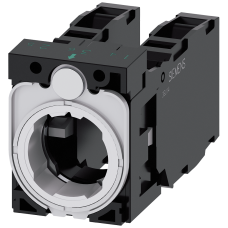 Holder for 3 modules, plastic, 1 NO+1 NC, 1 NO+1 NC, screw terminal