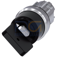 Key-operated switch Siemens, 22 mm, round, metal, shiny, key removal O