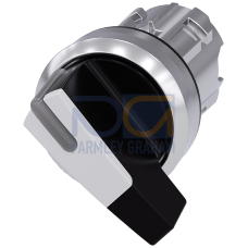 Toggle switch, illuminable, 22 mm, round, metal, high gloss, white